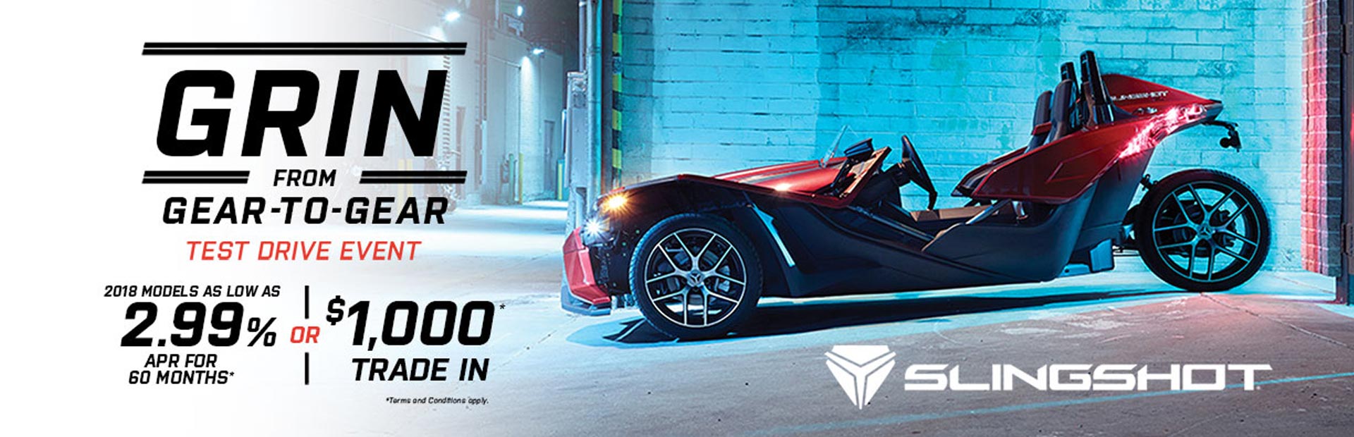 Slingshot: Grin from Gear to Gear Test Drive Event